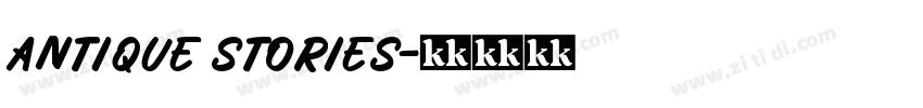 ANTIQUE STORIES字体转换